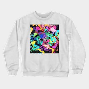 Joy abstract colorful digital painting Crewneck Sweatshirt
